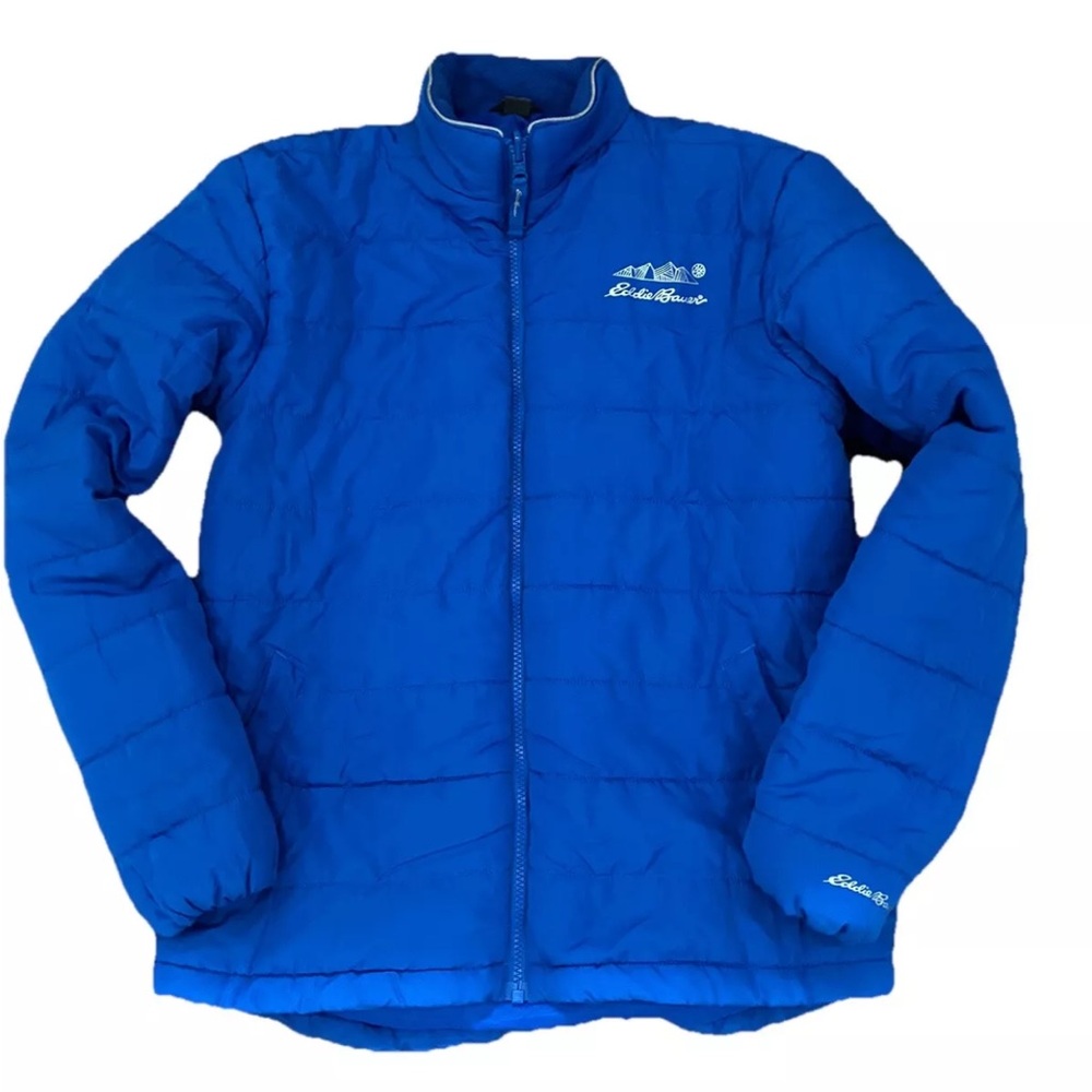 EUC Eddie Bauer Blue Puffer Jacket Youth XL 16